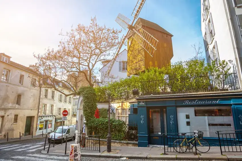 Moulin de la Galette windmill in Montmartre Paris